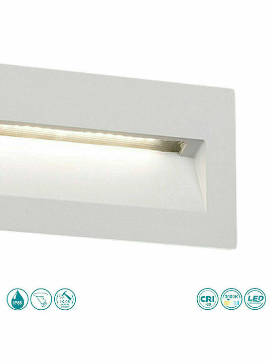 Faro Barcelona Nat Wall-Mounted Outdoor Ceiling Light LED IP65 8W