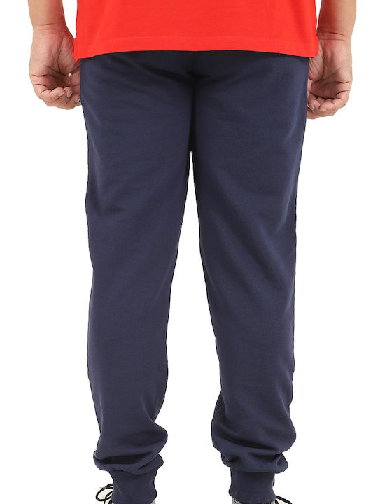 Beverly Hills Polo Club Men's Sweatpants with Rubber Navy Blue