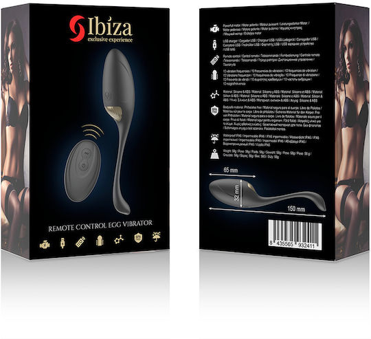 Ibiza Мини Вибратор Яйце с Дистанционно Управление Черен