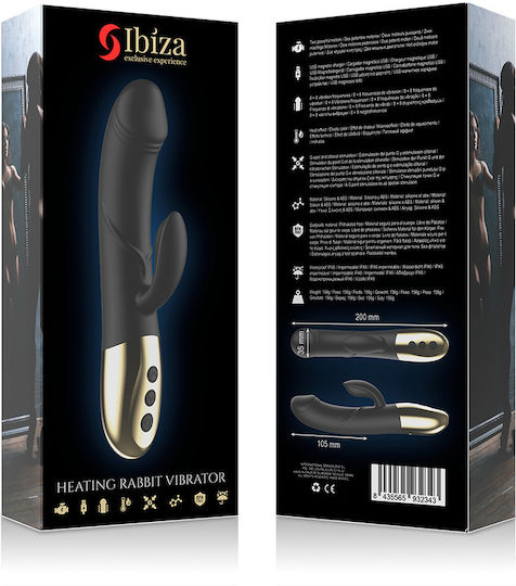 Ibiza Rabbit Vibrator Δονητής Rabbit 20cm Black