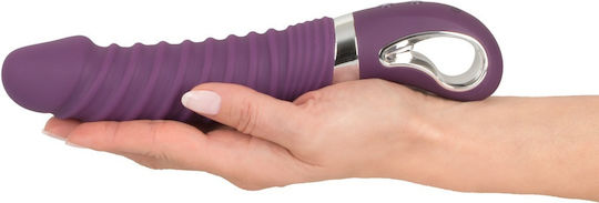 You2Toys Sweet Smile Warming Soft Vibrator Ρεαλιστικός Δονητής 23.5cm Purple