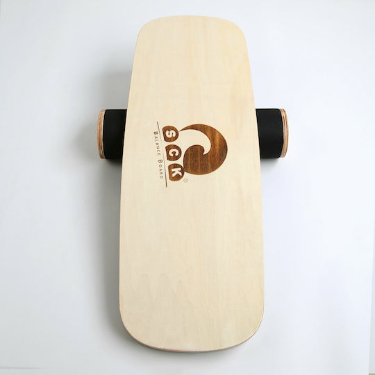 SCK Balance Board Brown 73.5x28cm With Diameter 10cm