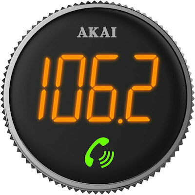 Akai FM Transmitter Αυτοκινήτου με Bluetooth / MicroSD / Type-C