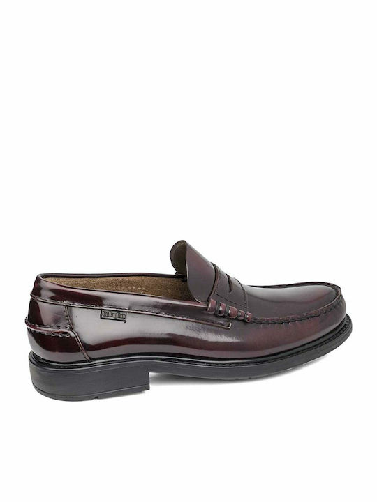 Men's Leather Loafers Burgundy