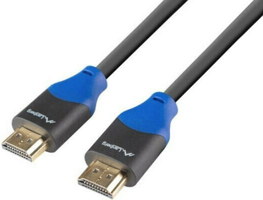 Lanberg HDMI 2.0 Premium High Speed 4K 60Hz HDR Cable HDMI Male - HDMI Male 1.8m Black