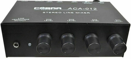Cobra ACA-012 Αναλογικός Μίκτης 5 Καναλιών με Phantom Power & 1 Εισόδο XLR
