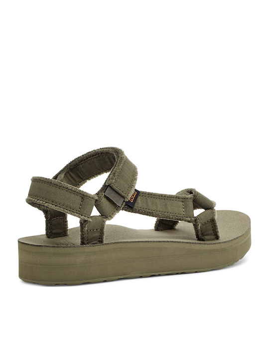 Midform Universal Γυναικεία Σανδάλια Sporty Olive