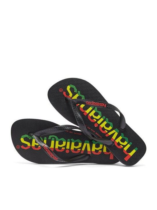 Top Logomania Men's Flip Flops Black