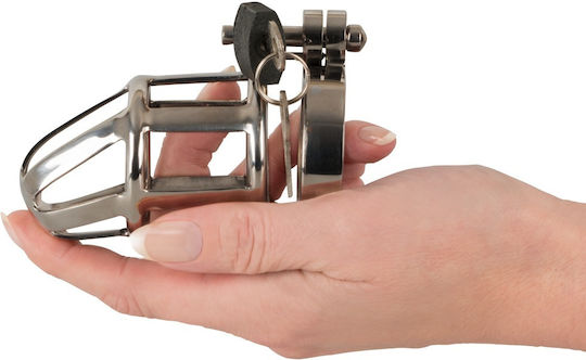You2Toys Chastity Cage Stainless Steel Penis Cage in Gray Color
