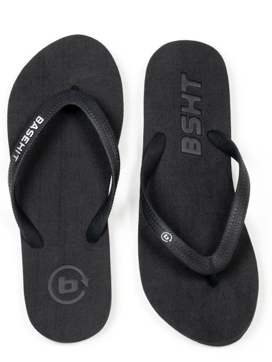 Basehit Flip Flops σε Μαύρο Χρώμα