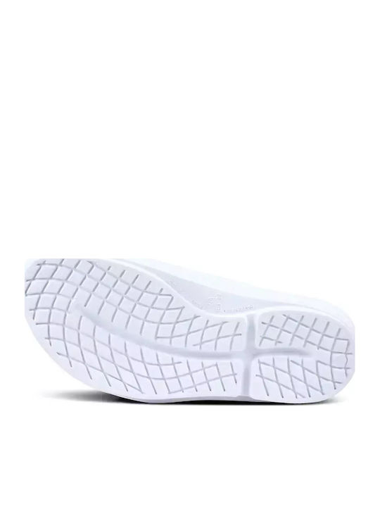 Oomega Women's Platform Flip Flops White