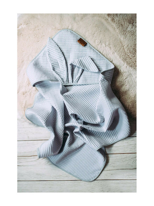 Beboulino Κουβέρτα Αγκαλιάς & Λίκνου For Baby Πικέ Γκρι 78x78εκ.