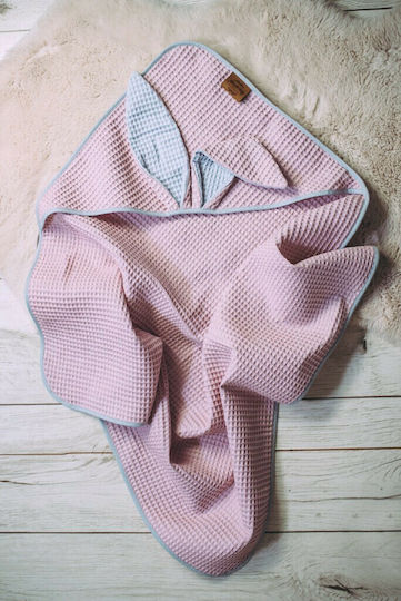 Beboulino Кувертa Детски пелени за пелени For Baby Pique Розов 78x78cm