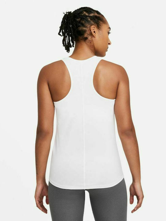 Nike One Slim Women's Athletic Blouse Sleeveless White