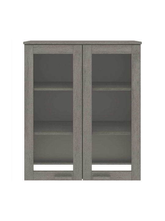 vidaXL Rectangular Living Room Unit Extension made of Solid Wood Light Gray 85x35cm 340507 1pcs