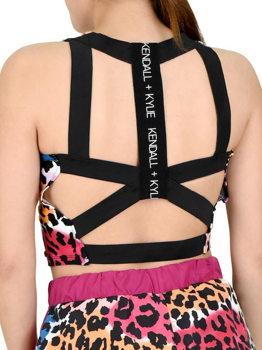 Bluze Damă de Vara Crop Top Bumbac Fără Mânecă Animal Print Roz