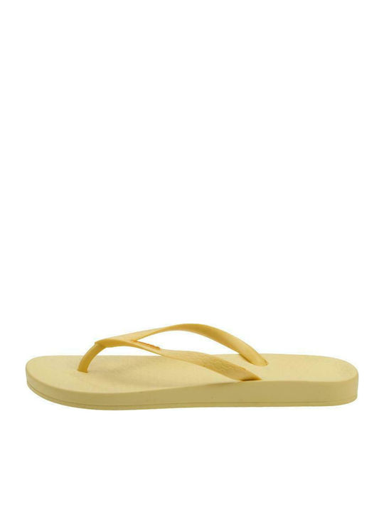 Women's Flip Flops in Yellow Color