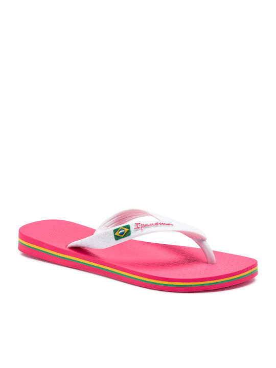Classica Brazil Σαγιονάρες σε Λευκό Χρώμα 80408-24044 780-18308/WHITEFUCHSIA