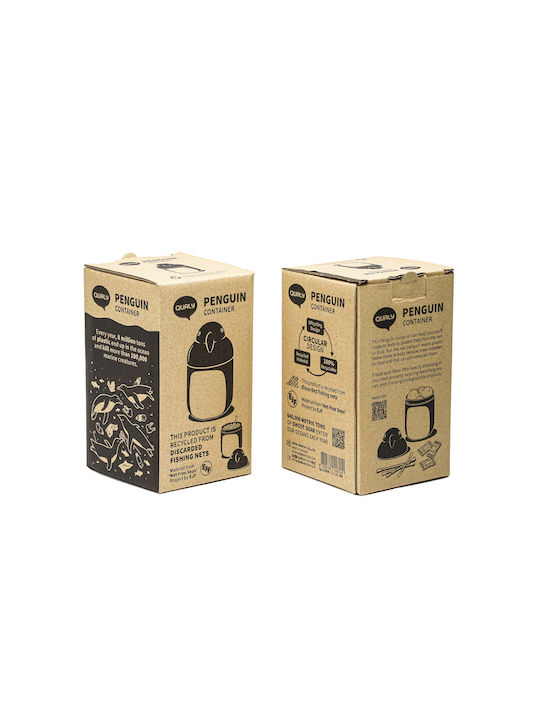 Qualy Plastic Cotton/Swabs Case Countertop Black