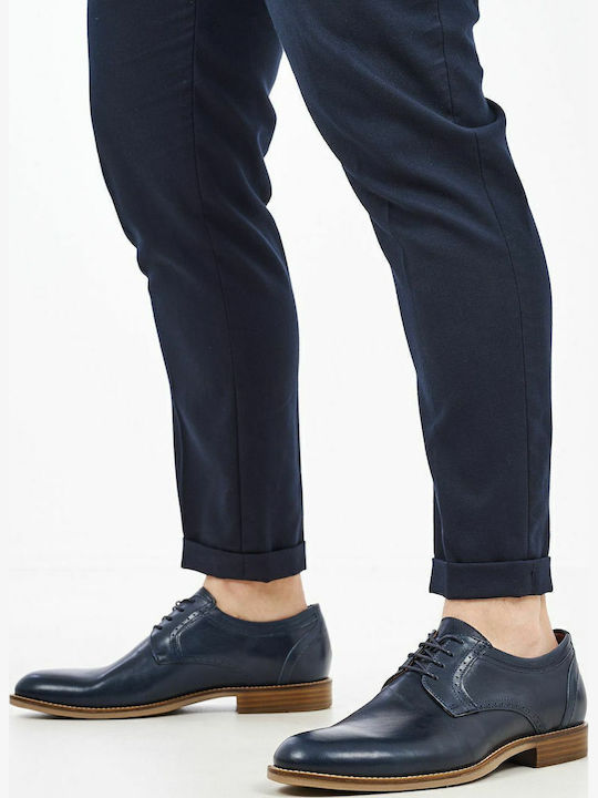 Men's Leather Casual Shoes Blue