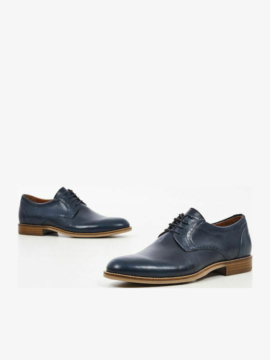 Men's Leather Casual Shoes Blue