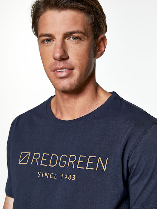 RedGreen T-shirt with RG Print Since 1983 - Blue Navy