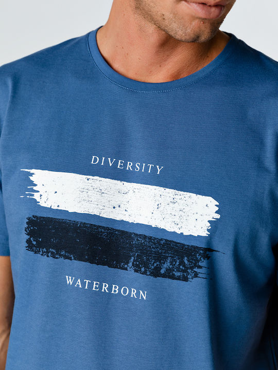 Snta T-shirt με Τύπωμα Diversity Waterborn - Denim