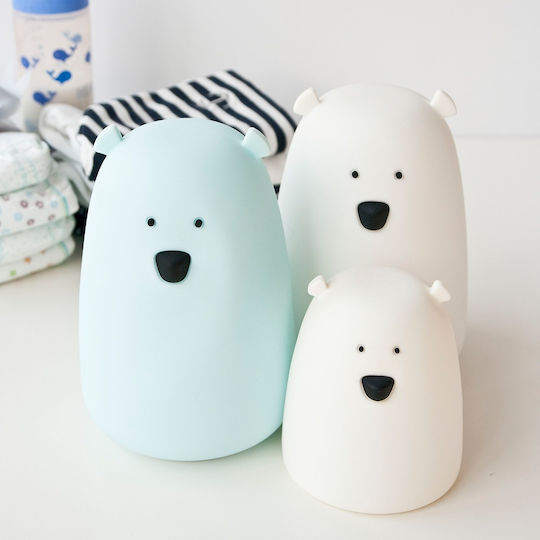 Rabbit & Friends Φωτάκι Νυκτός Bear Μπαταρίας Μπλε