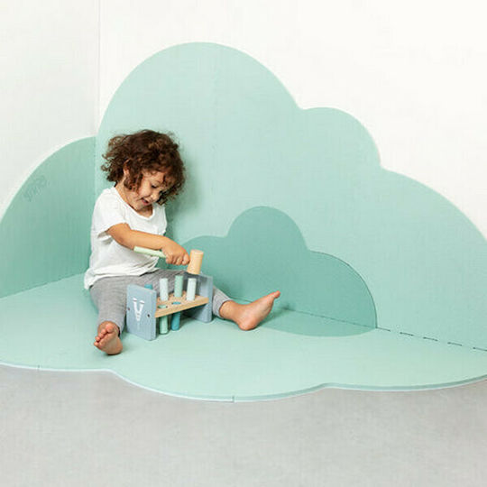 Quut Kinderbodenpuzzle Große Wolke Green 5Stück