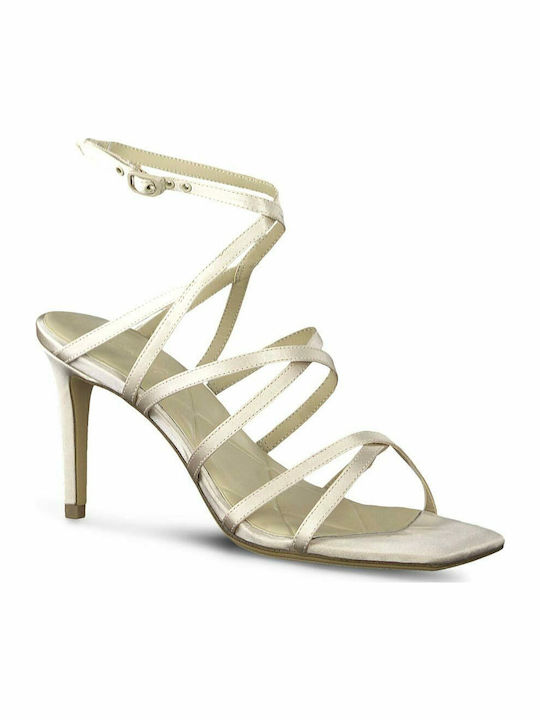 Stoff Sandalen Platinum