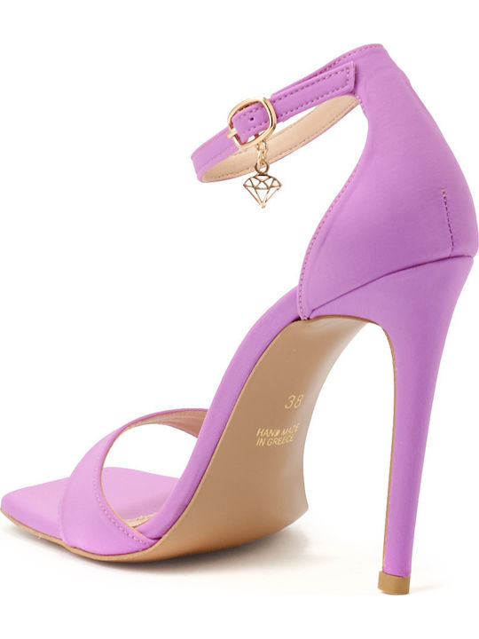 Stilettos Υφασμάτινα Πέδιλα Μωβ