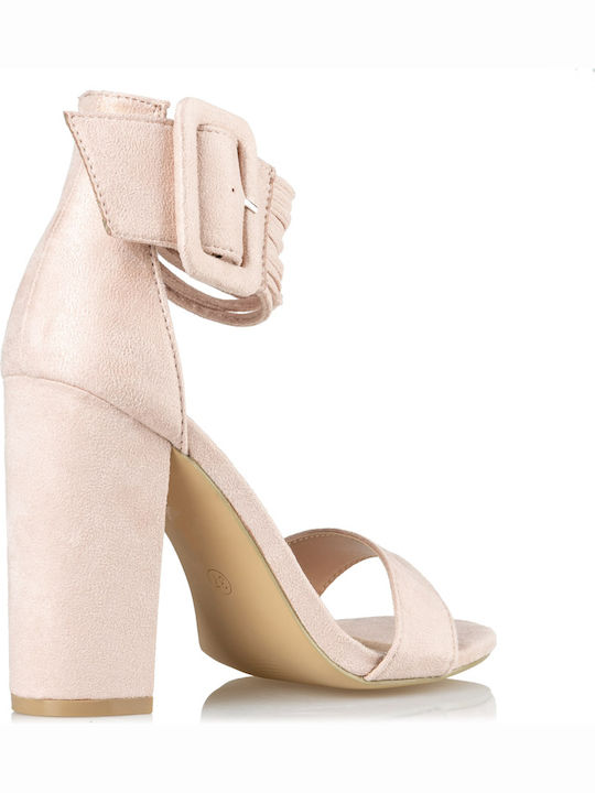 Suede Sandals Pink