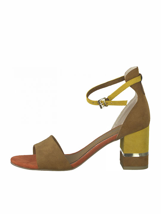 Suede Sandals Tabac Brown