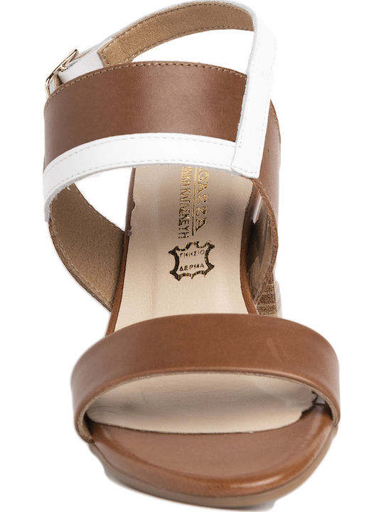 Leather Sandals Anatomic Tabac Brown