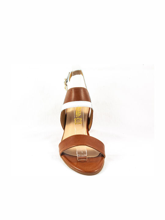 Leather Sandals Anatomic Tabac Brown