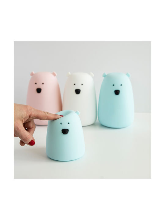 Rabbit & Friends Lămpi De Veghe Pentru Copii Urs Telecomandă Usb Alb