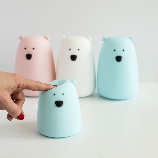 Rabbit & Friends Night Light Bear Remote USB White