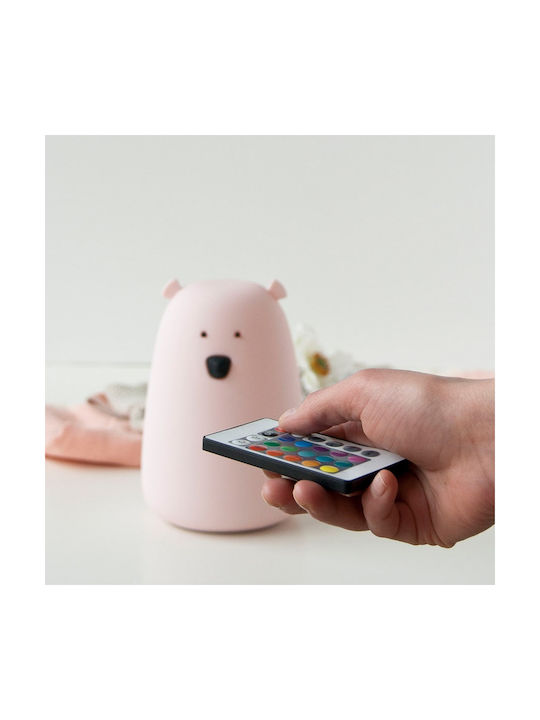 Rabbit & Friends Lămpi De Veghe Pentru Copii Urs Telecomandă Usb Alb