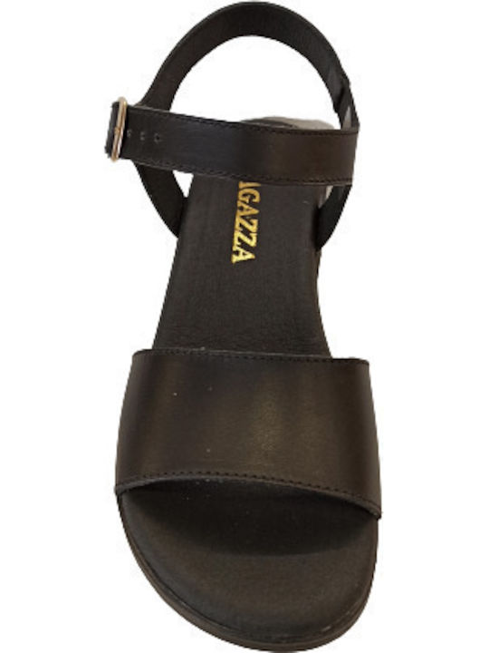 Leder Sandalen Schwarz