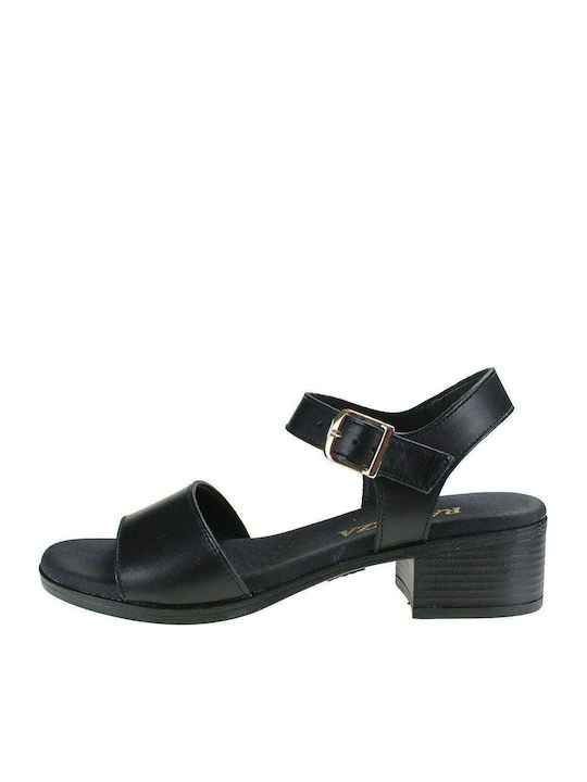 Leder Sandalen Schwarz