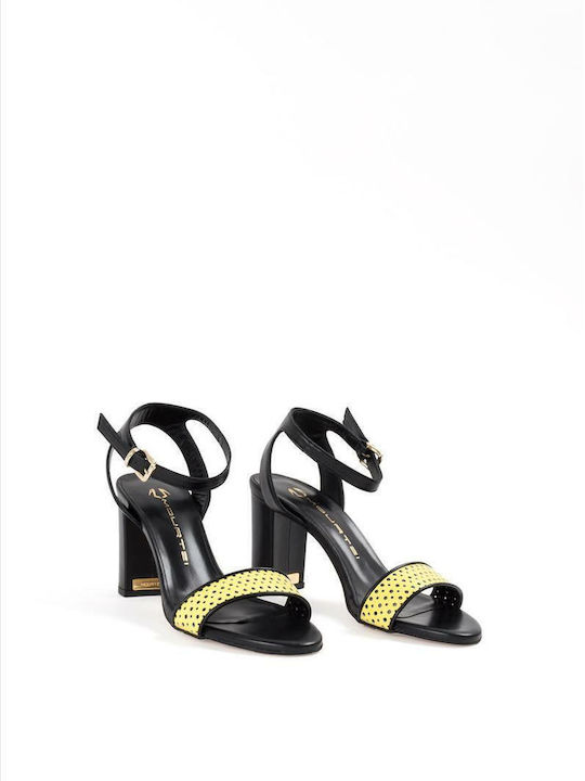Leder Sandalen Gelb