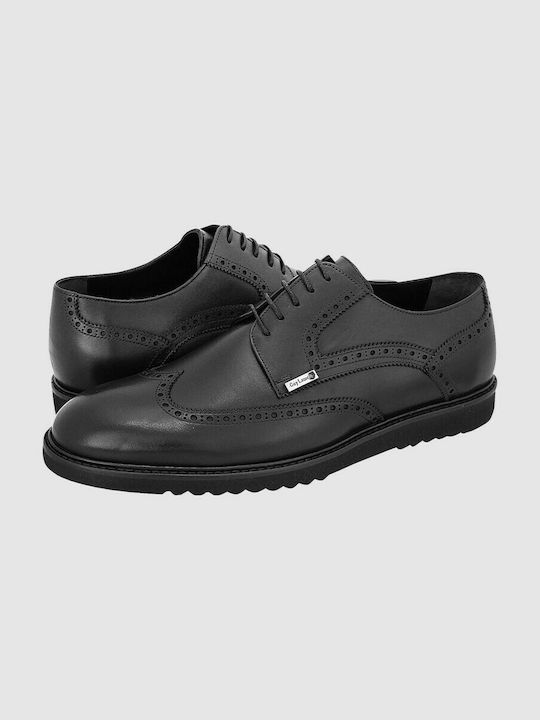 Guy Laroche Men's Leather Oxfords Black