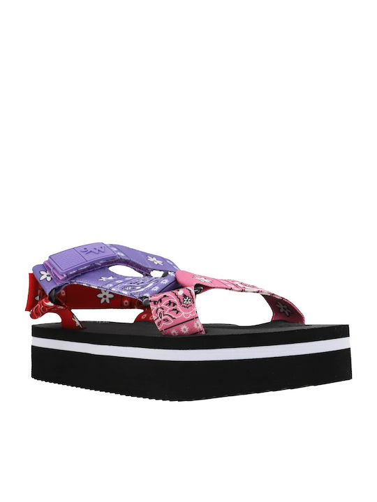 Camping7-LT Flatforms Damen Sandalen