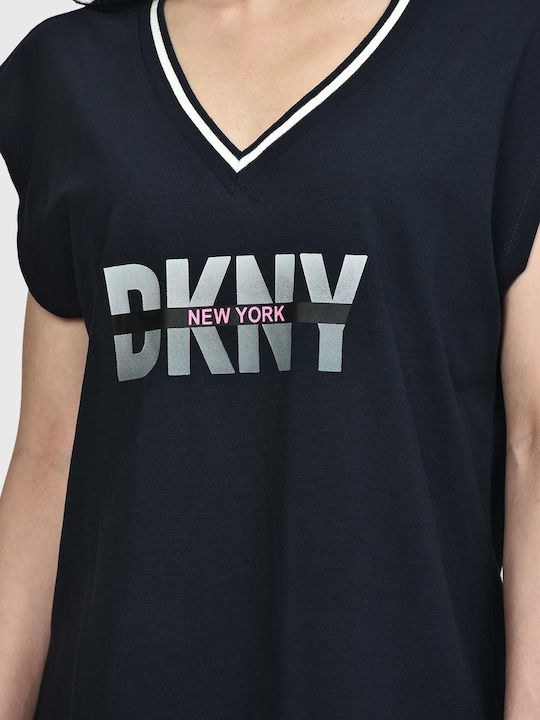 Καλοκαιρινό Mini Αθλητικό Φόρεμα T-shirt Κοντομάνικο Μαύρο