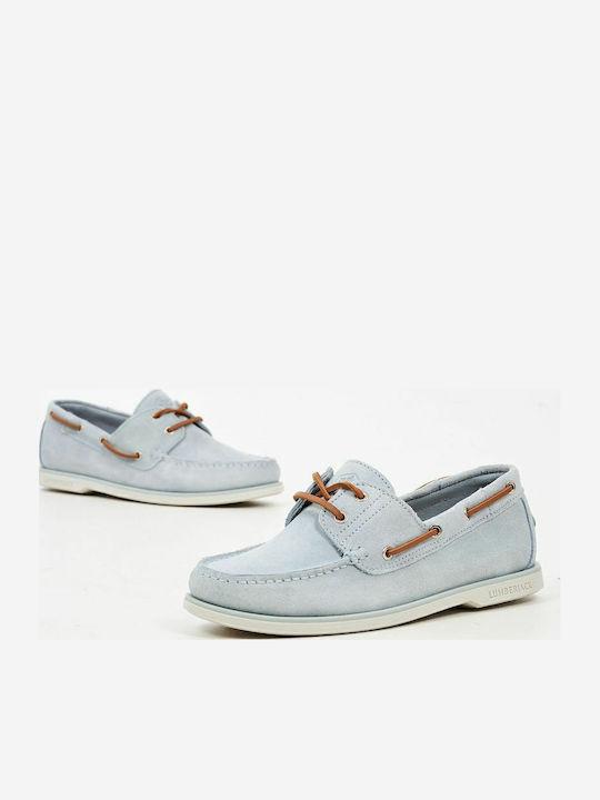 Navigator Women's Boat Shoes in Light Blue Color