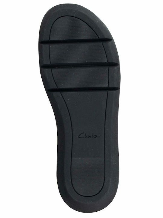 Jemsa Leather Women's Flat Sandals with Strap in Black Color