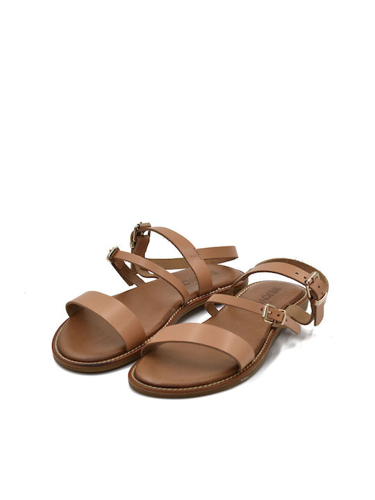 Sandale Casual Damă din Piele Tabac