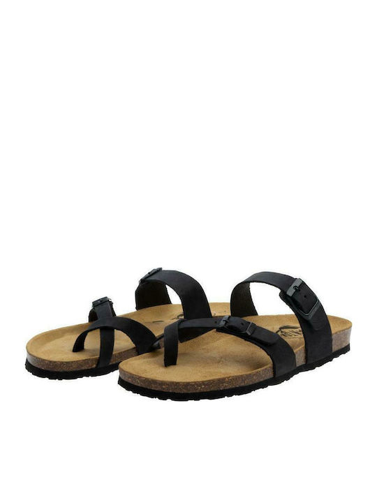 Bombay Leather Women's Flat Sandals Anatomic Bombay Black