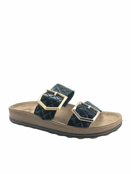 Taylor Leather Women's Anatomic Sandals Black Softy