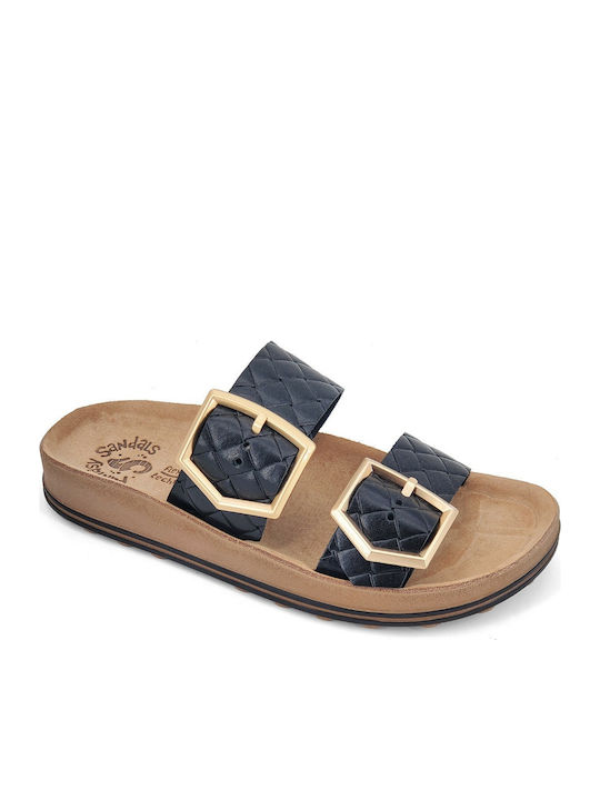Taylor Leather Women's Anatomic Sandals Black Softy